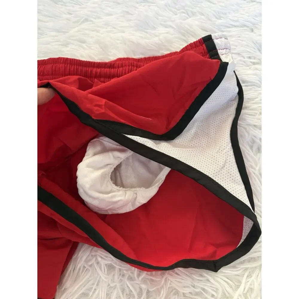 Nike Dri Fit Girls S Red W/black & White Classic Lined Sport Shorts. Great Pair